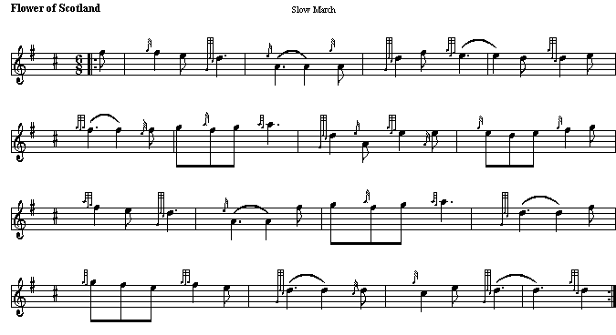 Flower of Scotland, Slow March, Roy Williamson.gif